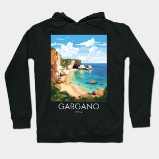 A Pop Art Travel Print of Gargano - Italy Hoodie